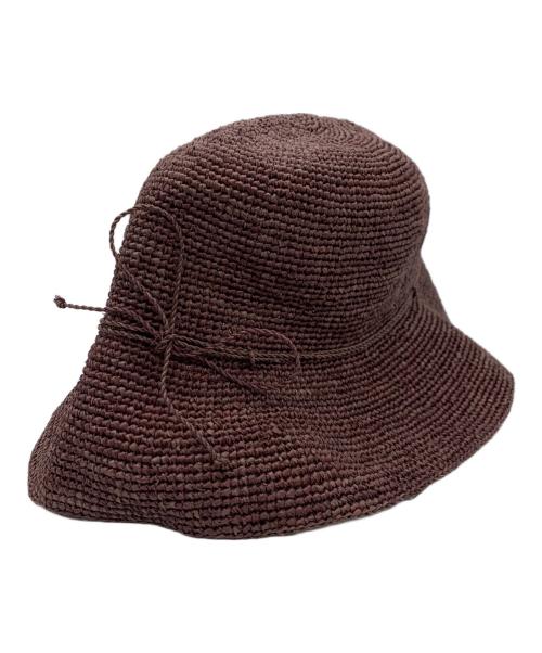 HELEN KAMINSKI（ヘレンカミンスキー）HELEN KAMINSKI (ヘレンカミンスキー) ラフィアハット ボルドーの古着・服飾アイテム