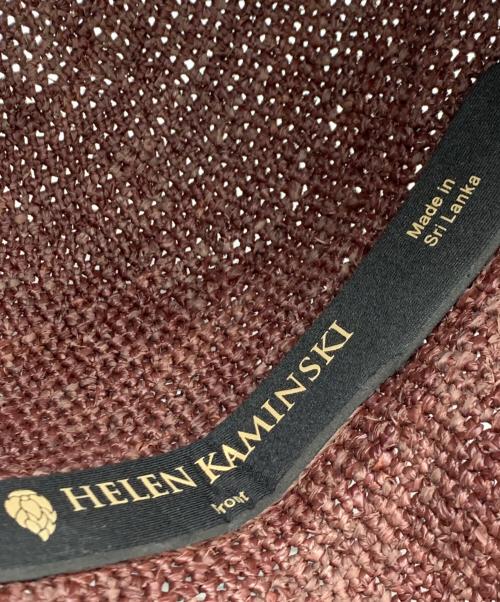 HELEN KAMINSKI（ヘレンカミンスキー）HELEN KAMINSKI (ヘレンカミンスキー) ラフィアハット ボルドーの古着・服飾アイテム