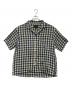 INDIA SHIRTINGS（インディア シャーティングス）の古着「半袖シャツ」｜ホワイト×ネイビー