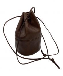 arts&crafts（アーツアンドクラフツ）の古着「巾着ショルダーバッグ」｜ブラウン