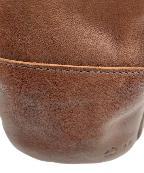 arts&crafts（アーツアンドクラフツ）ARTS&CRAFTS (アーツアンドクラフツ) 巾着ショルダーバッグ ブラウンの古着・服飾アイテム