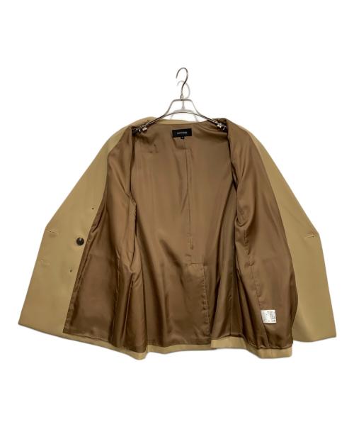 UNTITLED（アンタイトル）UNTITLED (アンタイトル) ダブルジャケット ブラウン サイズ:3Lの古着・服飾アイテム