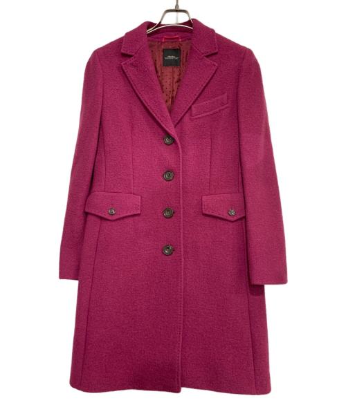MaxMara（マックスマーラ）MaxMara (マックスマーラ) チェスターコート パープル サイズ:XLの古着・服飾アイテム