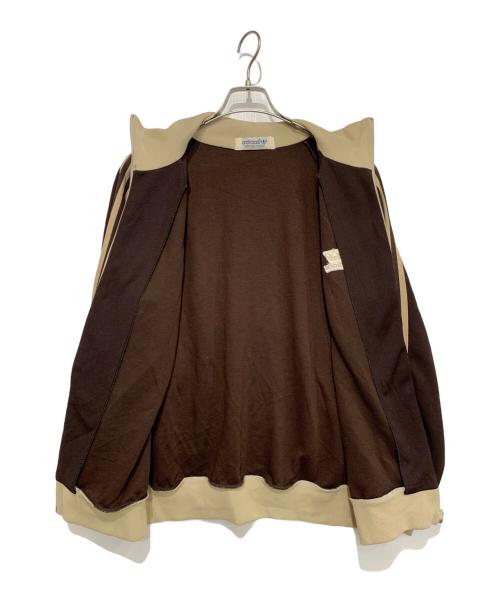 adidas（アディダス）adidas (アディダス) DESCENTE (デサント) トラックジャケット ブラウン×ベージュ サイズ:Lの古着・服飾アイテム
