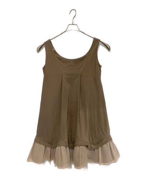 FOXEY NEWYORK（フォクシーニューヨーク）FOXEY NEWYORK (フォクシーニューヨーク) ワンピース ブラウン サイズ:42の古着・服飾アイテム