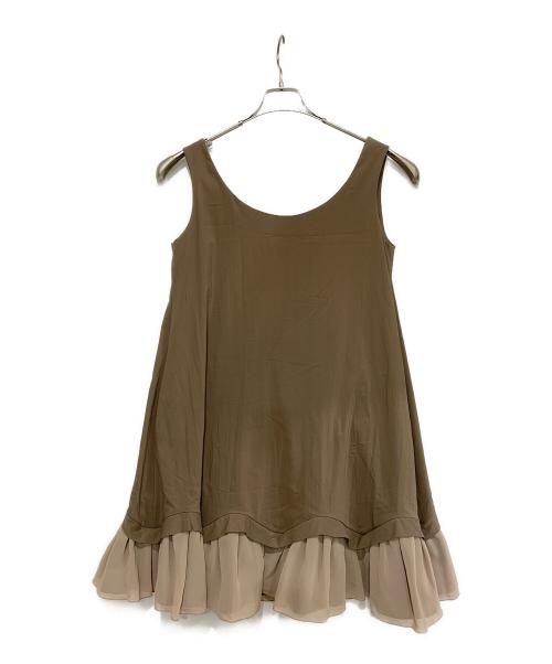 FOXEY NEWYORK（フォクシーニューヨーク）FOXEY NEWYORK (フォクシーニューヨーク) ワンピース ブラウン サイズ:42の古着・服飾アイテム