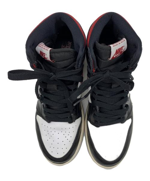 NIKE（ナイキ）NIKE (ナイキ) ハイカットスニーカー ブラック×ホワイト サイズ:24.5㎝の古着・服飾アイテム