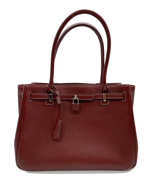 傳濱野（デンハマノ）傳濱野 (デンハマノ) ハンドバッグ レッドの古着・服飾アイテム