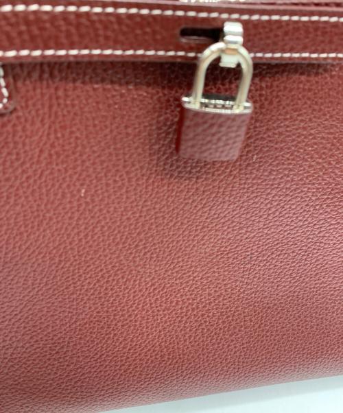 傳濱野（デンハマノ）傳濱野 (デンハマノ) ハンドバッグ レッドの古着・服飾アイテム