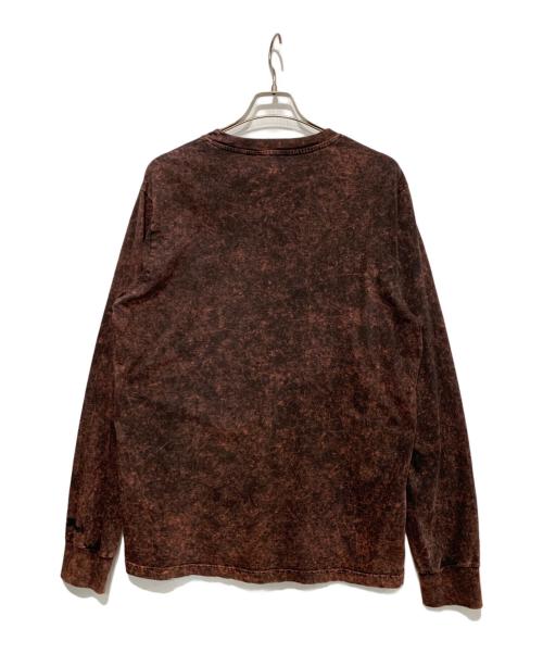 DIESEL（ディーゼル）DIESEL (ディーゼル) 長袖カットソー レッド×ブラック サイズ:Lの古着・服飾アイテム