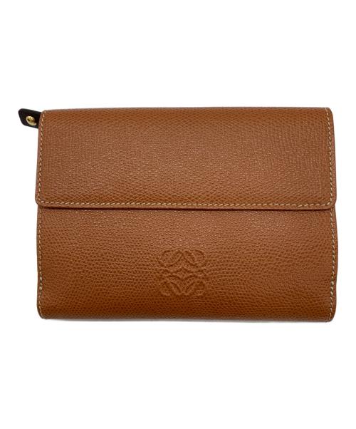 LOEWE（ロエベ）LOEWE (ロエベ) 3つ折り財布 ブラウンの古着・服飾アイテム