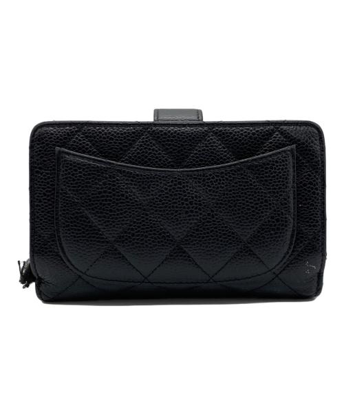 CHANEL（シャネル）CHANEL (シャネル) 2つ折り財布 ブラックの古着・服飾アイテム