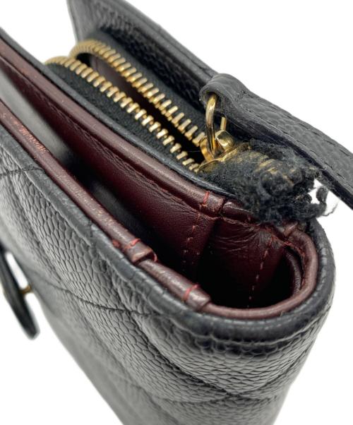 CHANEL（シャネル）CHANEL (シャネル) 2つ折り財布 ブラックの古着・服飾アイテム