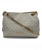 MICHAEL KORSマイケル・コース）の古着「チェーンショルダーバッグ」｜アイボリー×ブラウン