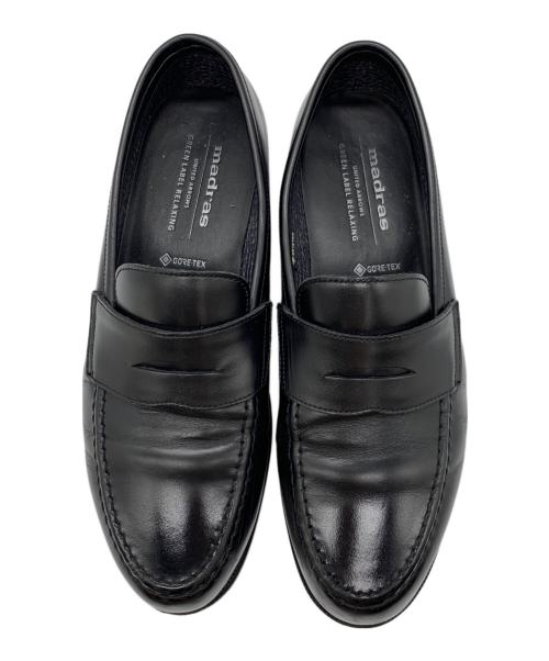 madras（マドラス）madras (マドラス) green label relaxing (グリーンレーベルリラクシング) ローファー ブラック サイズ:25㎝の古着・服飾アイテム