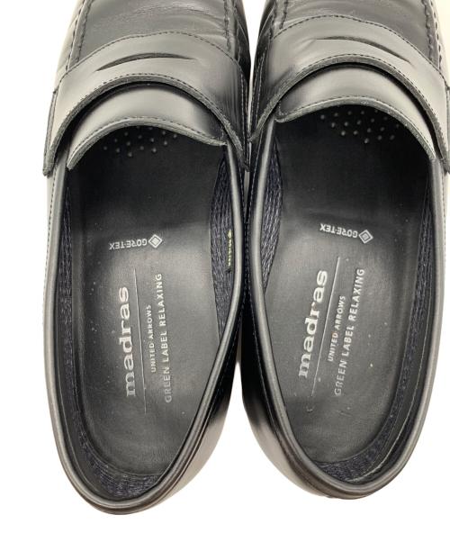 madras（マドラス）madras (マドラス) green label relaxing (グリーンレーベルリラクシング) ローファー ブラック サイズ:25㎝の古着・服飾アイテム