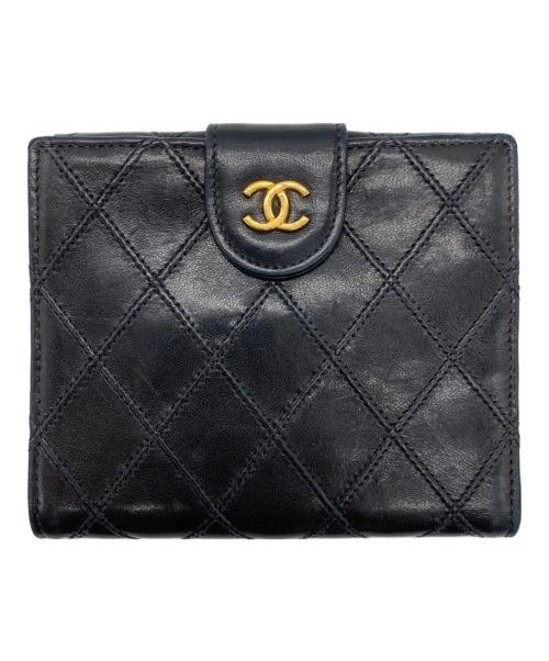 CHANEL（シャネル）CHANEL (シャネル) 2つ折り財布 ブラック サイズ:-の古着・服飾アイテム