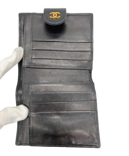 CHANEL（シャネル）CHANEL (シャネル) 2つ折り財布 ブラック サイズ:-の古着・服飾アイテム