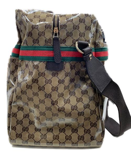 GUCCI（グッチ）GUCCI (グッチ) ボストンバッグ ブラウンの古着・服飾アイテム