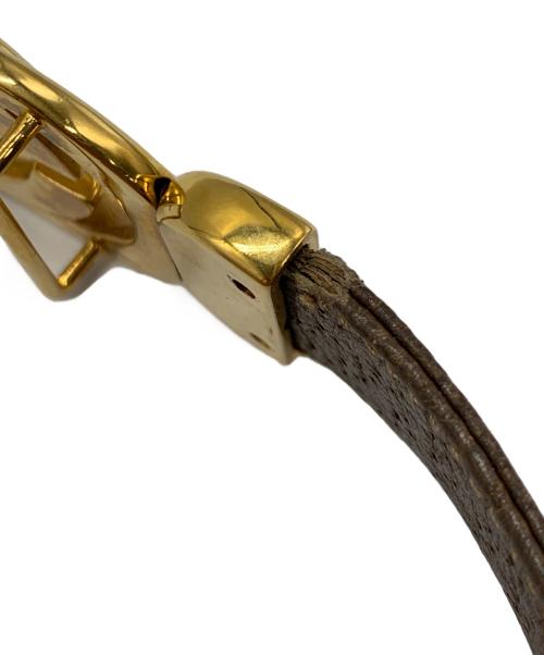 GUCCI（グッチ）GUCCI (グッチ) レザーベルト ブラウンの古着・服飾アイテム