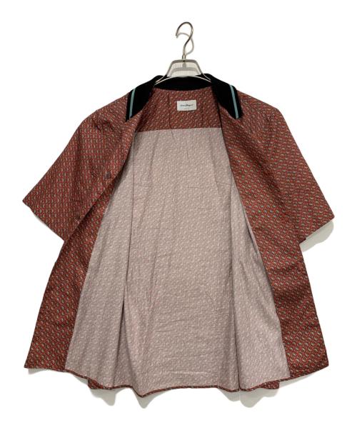 Salvatore Ferragamo（サルヴァトーレ フェラガモ）Salvatore Ferragamo (サルヴァトーレ フェラガモ) 半袖シャツ レッド サイズ:Lの古着・服飾アイテム