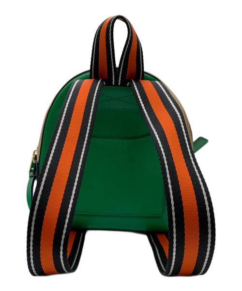 Marc by Marc Jacobs（マークバイマークジェイコブス）Marc by Marc Jacobs (マークバイマークジェイコブス) リュック グリーン×ベージュの古着・服飾アイテム