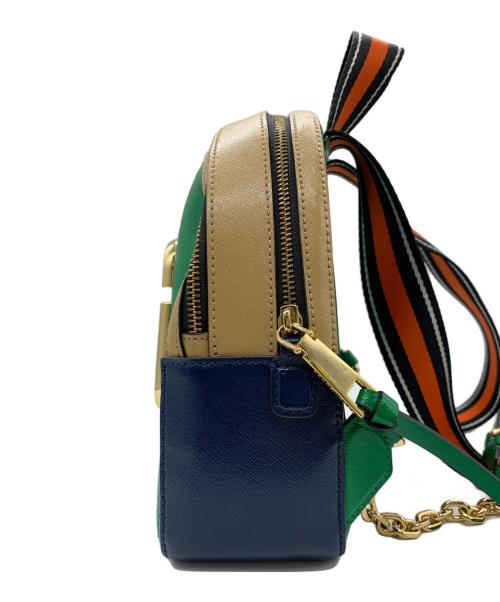 Marc by Marc Jacobs（マークバイマークジェイコブス）Marc by Marc Jacobs (マークバイマークジェイコブス) リュック グリーン×ベージュの古着・服飾アイテム