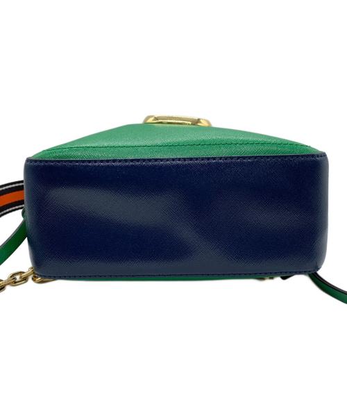 Marc by Marc Jacobs（マークバイマークジェイコブス）Marc by Marc Jacobs (マークバイマークジェイコブス) リュック グリーン×ベージュの古着・服飾アイテム