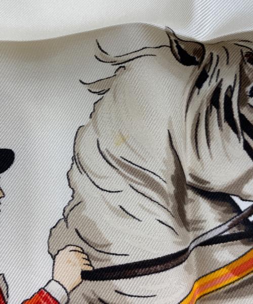 HERMES（エルメス）HERMES (エルメス) スカーフ イエロー×ブラック サイズ:-の古着・服飾アイテム