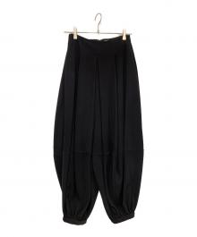 ENFOLD（エンフォルド）の古着「ミリオーネクロップドバルーンパンツ」｜ブラック