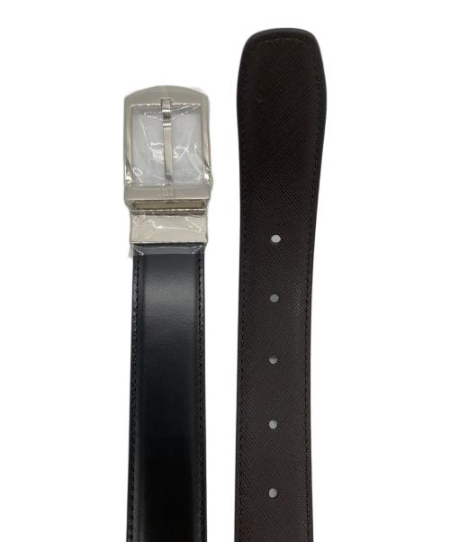 dunhill（ダンヒル）dunhill (ダンヒル) レザーベルト ブラックの古着・服飾アイテム