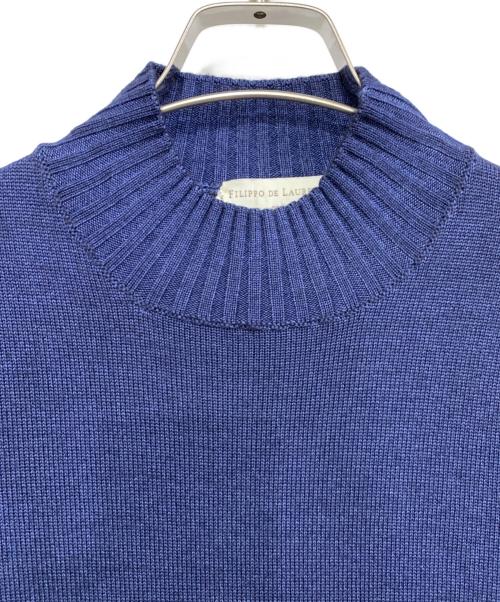 FILIPPO DE LAURENTIIS（フィリッポ・デ・ローレンティス）FILIPPO DE LAURENTIIS (フィリッポ・デ・ローレンティス) 薄手ニット ネイビー サイズ:S 未使用品の古着・服飾アイテム