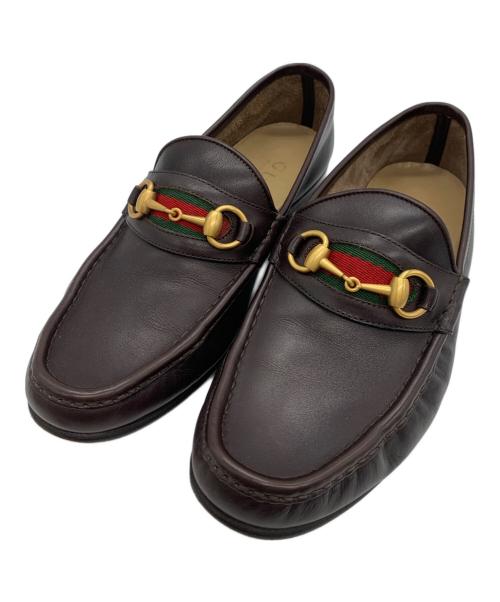 GUCCI（グッチ）GUCCI (グッチ) ローファー ブラウン サイズ:27cmの古着・服飾アイテム