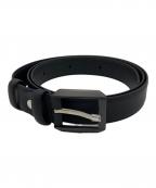 dunhillダンヒル）の古着「レザーベルト」｜ブラック