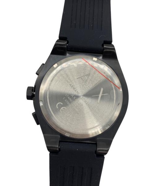 ARMANI EXCHANGE（アルマーニ エクスチェンジ）ARMANI EXCHANGE (アルマーニ エクスチェンジ) アナログウォッチ ブラック 未使用品の古着・服飾アイテム
