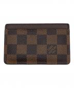 LOUIS VUITTONルイ ヴィトン）の古着「ポルト カルト・サンプール」｜ブラウン