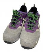 asicsアシックス）の古着「ローカットスニーカー」｜グレー×パープル