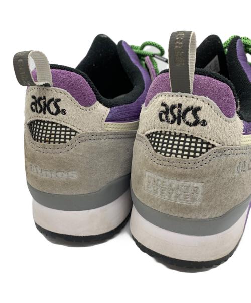 asics（アシックス）asics (アシックス) ローカットスニーカー グレー×パープル サイズ:29㎝の古着・服飾アイテム