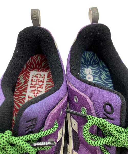 asics（アシックス）asics (アシックス) ローカットスニーカー グレー×パープル サイズ:29㎝の古着・服飾アイテム