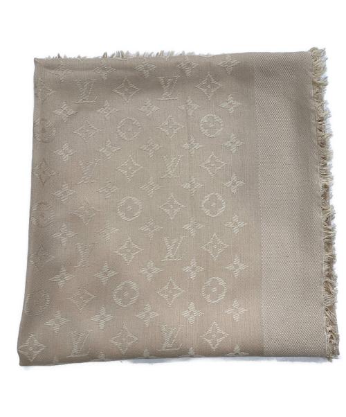 LOUIS VUITTON（ルイ ヴィトン）LOUIS VUITTON (ルイ ヴィトン) 大判ストール ベージュの古着・服飾アイテム