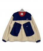 CMF OUTDOOR GARMENTコンフィーアウトドアガーメント）の古着「ボアジャケット」｜ベージュ×ネイビー