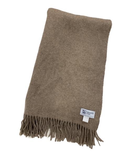 JOHNSTONS（ジョンストンズ）JOHNSTONS (ジョンストンズ) カシミヤストール ブラウンの古着・服飾アイテム