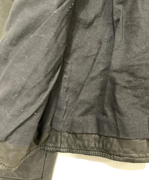 DIESEL（ディーゼル）DIESEL (ディーゼル) ラムレザージャケット ブラック サイズ:Mの古着・服飾アイテム
