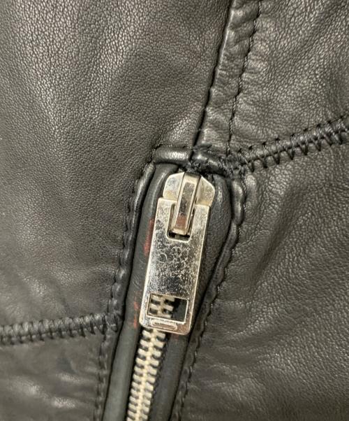 DIESEL（ディーゼル）DIESEL (ディーゼル) ラムレザージャケット ブラック サイズ:Mの古着・服飾アイテム