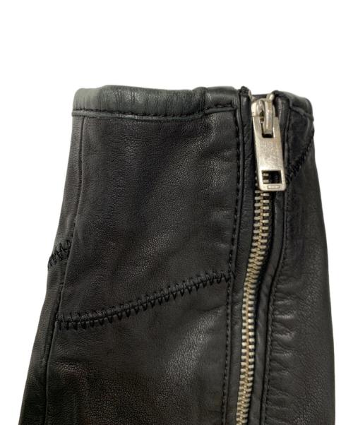 DIESEL（ディーゼル）DIESEL (ディーゼル) ラムレザージャケット ブラック サイズ:Mの古着・服飾アイテム