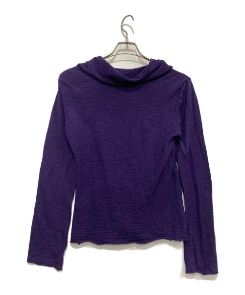 ISSEY MIYAKE（イッセイミヤケ）ISSEY MIYAKE (イッセイミヤケ) 薄手カーディガン パープル サイズ:3の古着・服飾アイテム