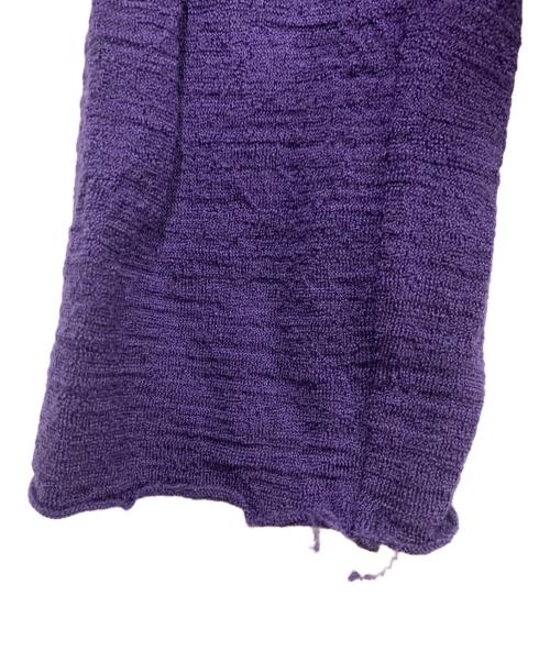 ISSEY MIYAKE（イッセイミヤケ）ISSEY MIYAKE (イッセイミヤケ) 薄手カーディガン パープル サイズ:3の古着・服飾アイテム