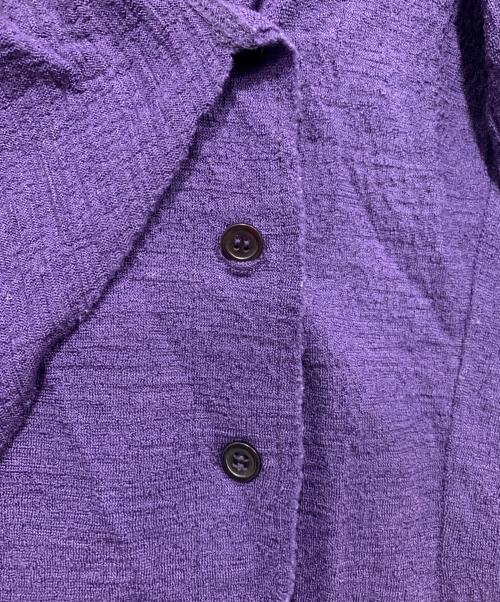 ISSEY MIYAKE（イッセイミヤケ）ISSEY MIYAKE (イッセイミヤケ) 薄手カーディガン パープル サイズ:3の古着・服飾アイテム