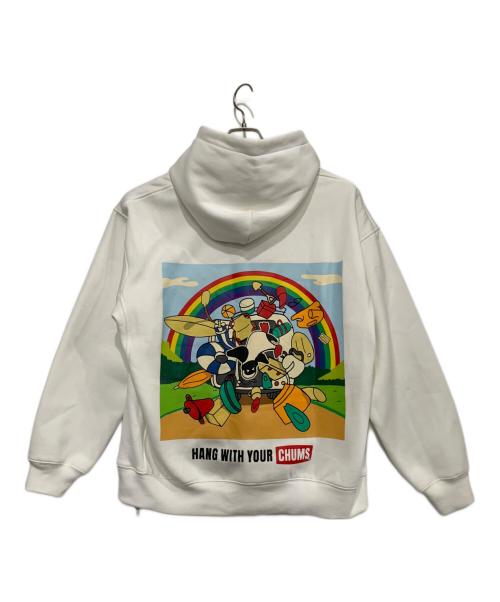 CHUMS（チャムス）CHUMS (チャムス) パーカー ホワイト サイズ:Mの古着・服飾アイテム