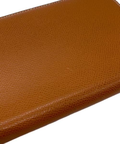 HERMES（エルメス）HERMES (エルメス) 手帳カバー オレンジの古着・服飾アイテム